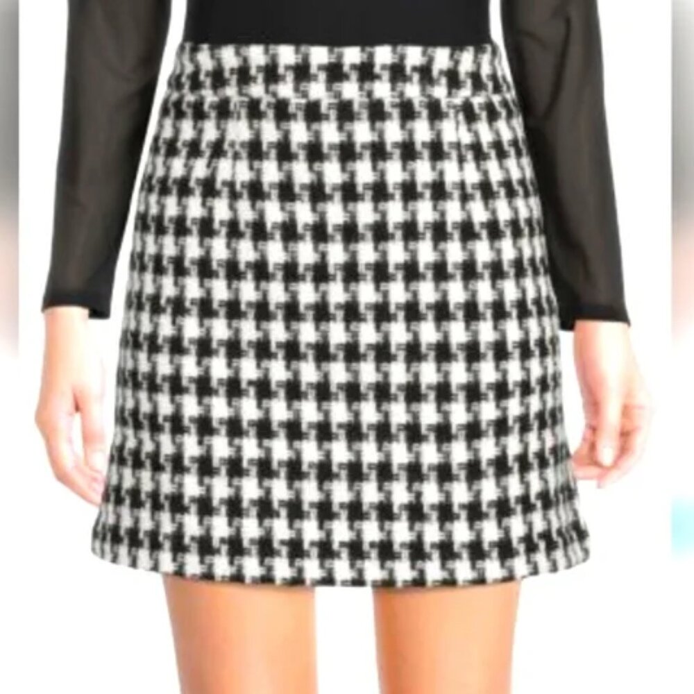 tweed houndstooth mini skirt (SEE DESCRIPTION)